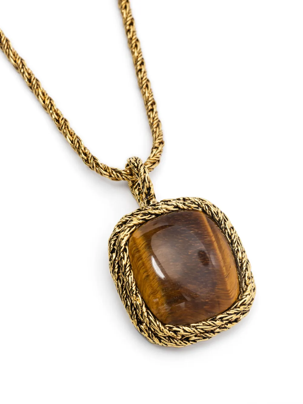Aurelie Bidermann Miki tiger eye necklace - Goud