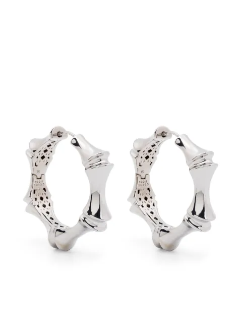 Eddie Borgo LARGE BAMBU HOOP EARRINGS