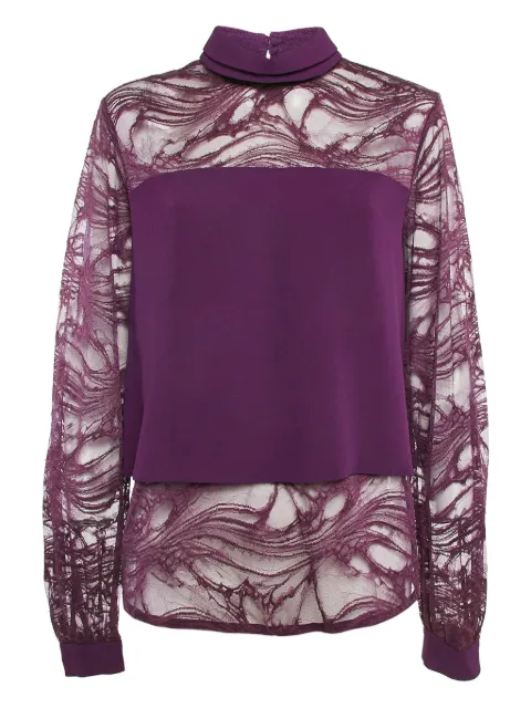 Elie Saab pre-owned lace top