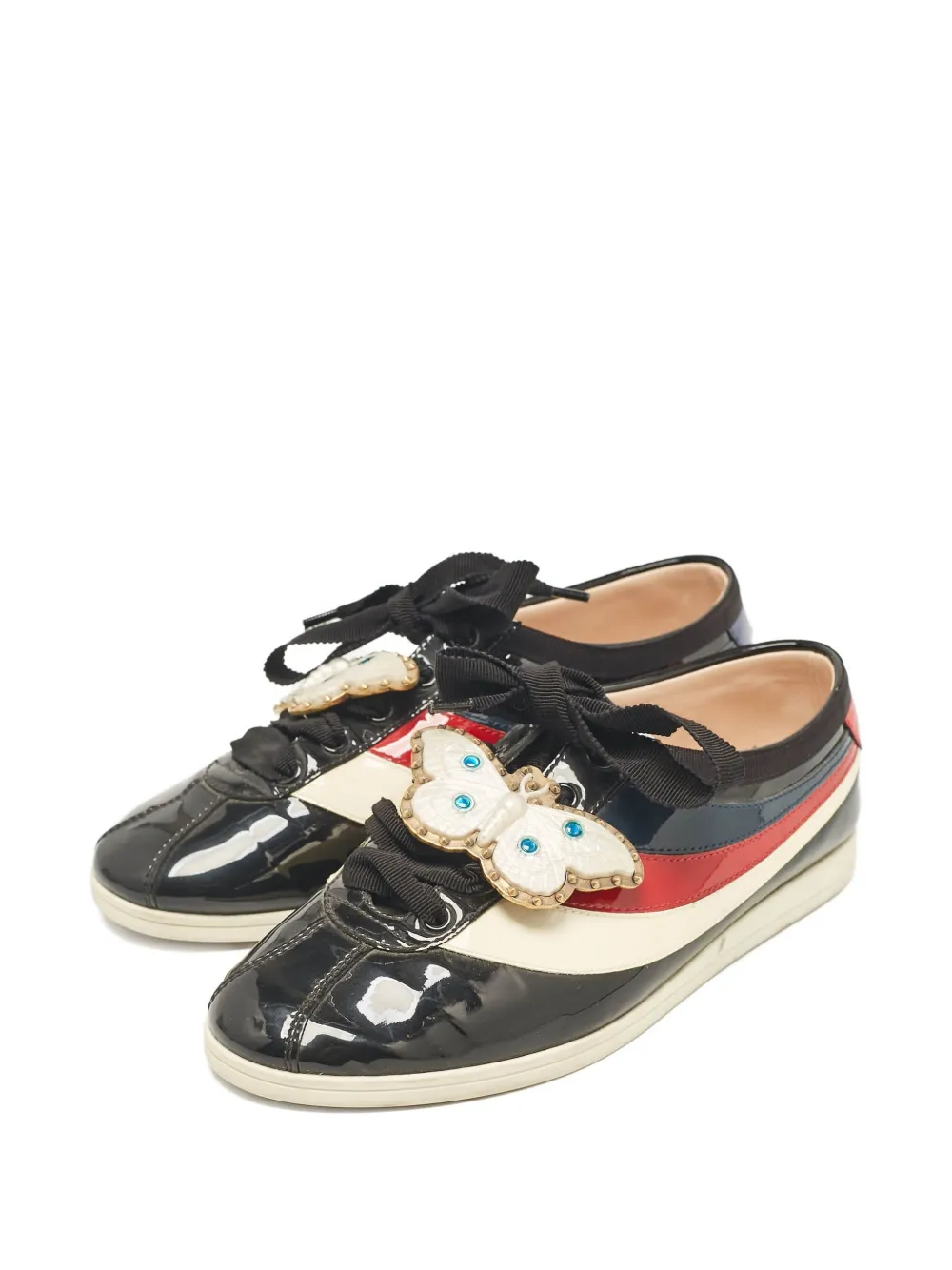 Gucci Pre-Owned 2024 New Ace Falacer sneakers - Zwart