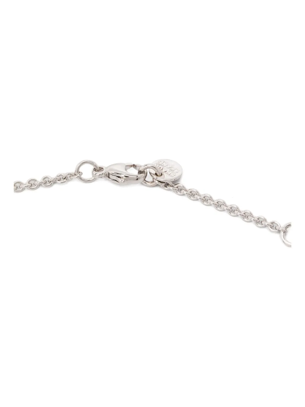 Shaun Leane Silver Rose Thorn Horizontal Necklace In White