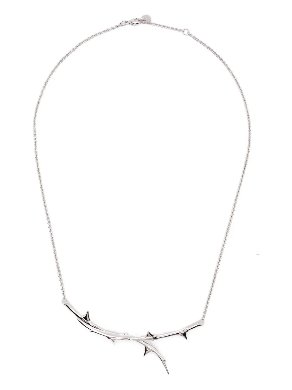 Shaun Leane silver Rose thorn horizontal necklace - シルバートーン Shaun Leane silver Rose thorn horizontal necklace - シルバートーン