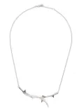 Shaun Leane silver Rose thorn horizontal necklace