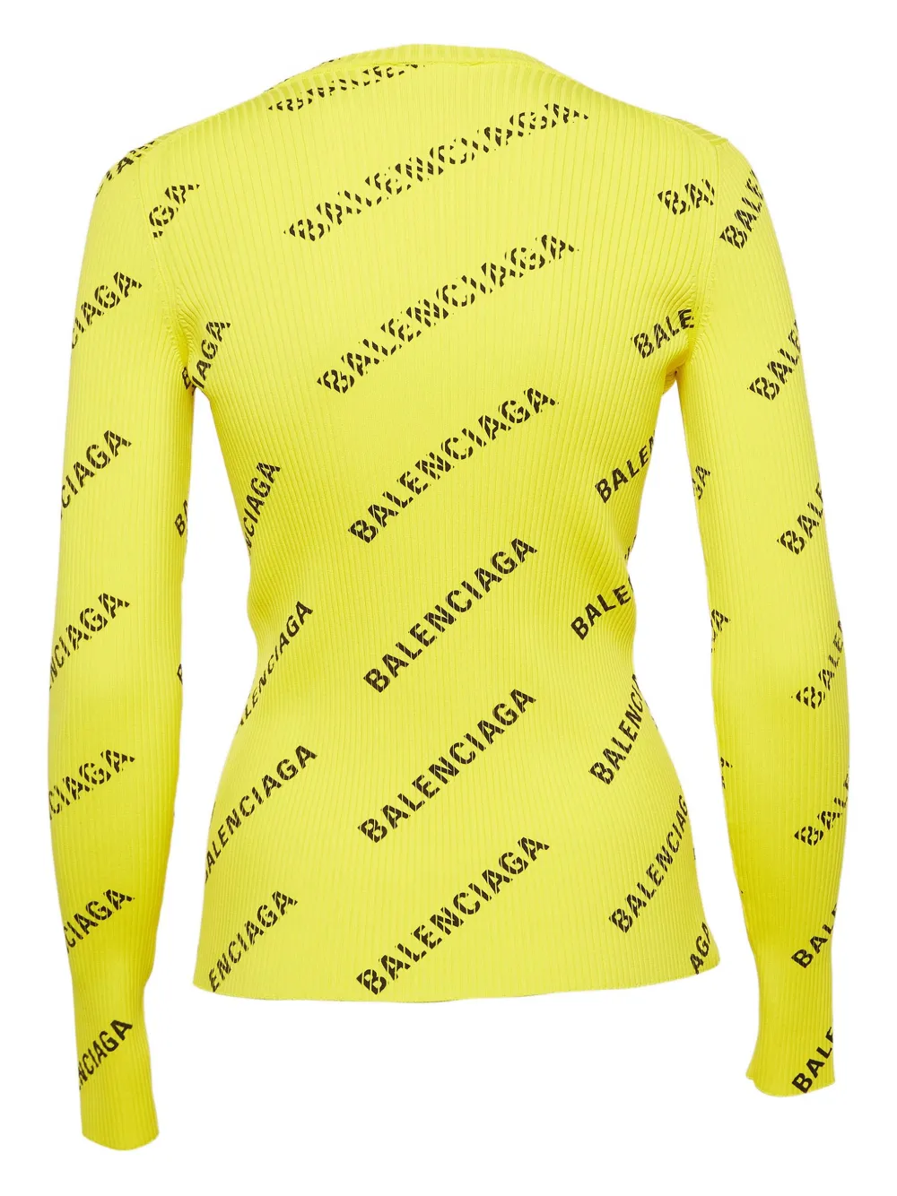 Balenciaga Pre-Owned ribbed logo top | Image 2