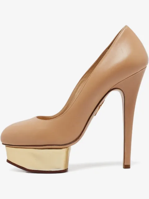 Charlotte Olympia 140mm leather pumps