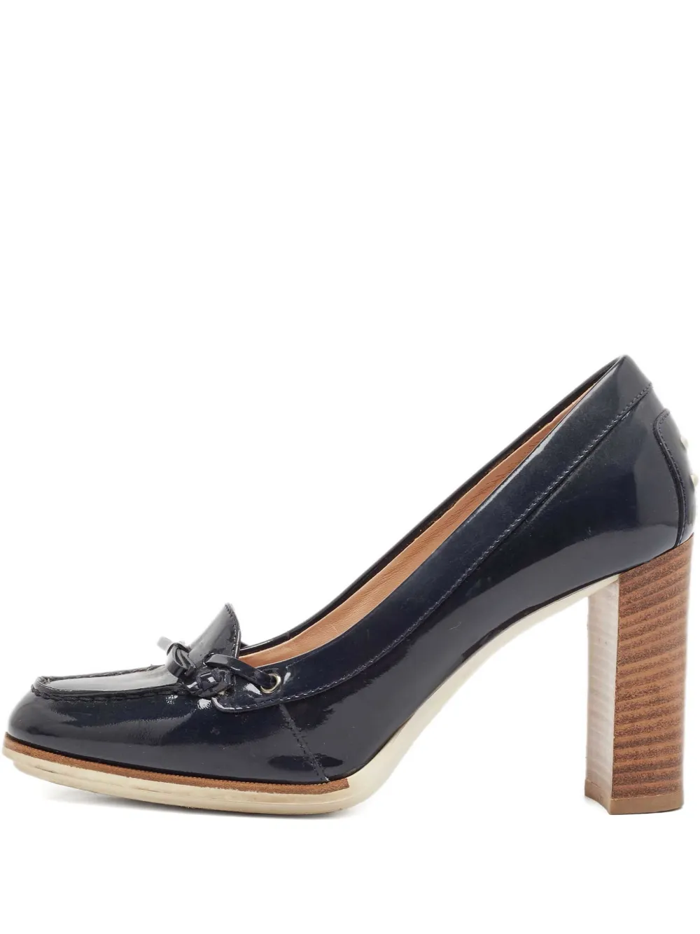Tod's Vintage Pumps aus Lackleder 90mm - Blau