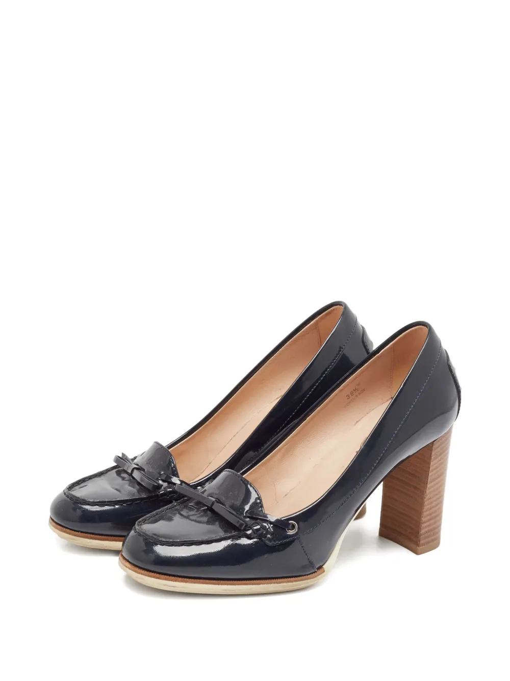 Tod's Vintage Lakleren pumps - Blauw