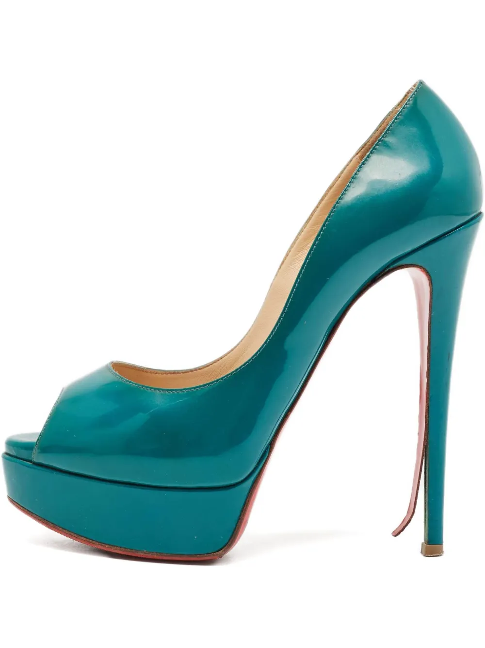 Christian Louboutin Pre-Owned レザーパンプス 140mm - グリーン Christian Louboutin Pre-Owned レザーパンプス 140mm - グリーン
