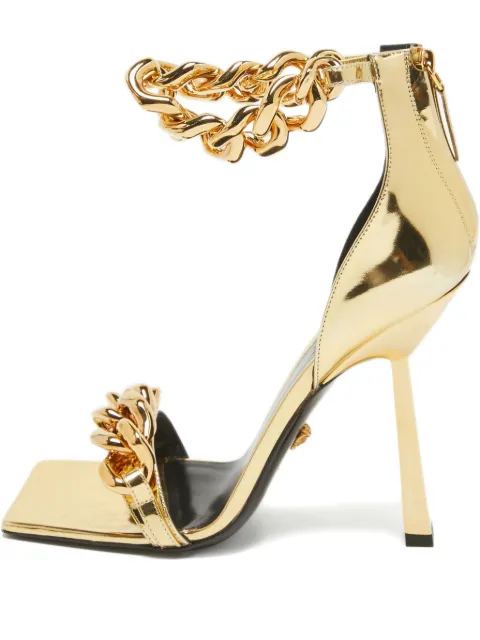 Versace Pre-Owned chain-setail heeled sandals