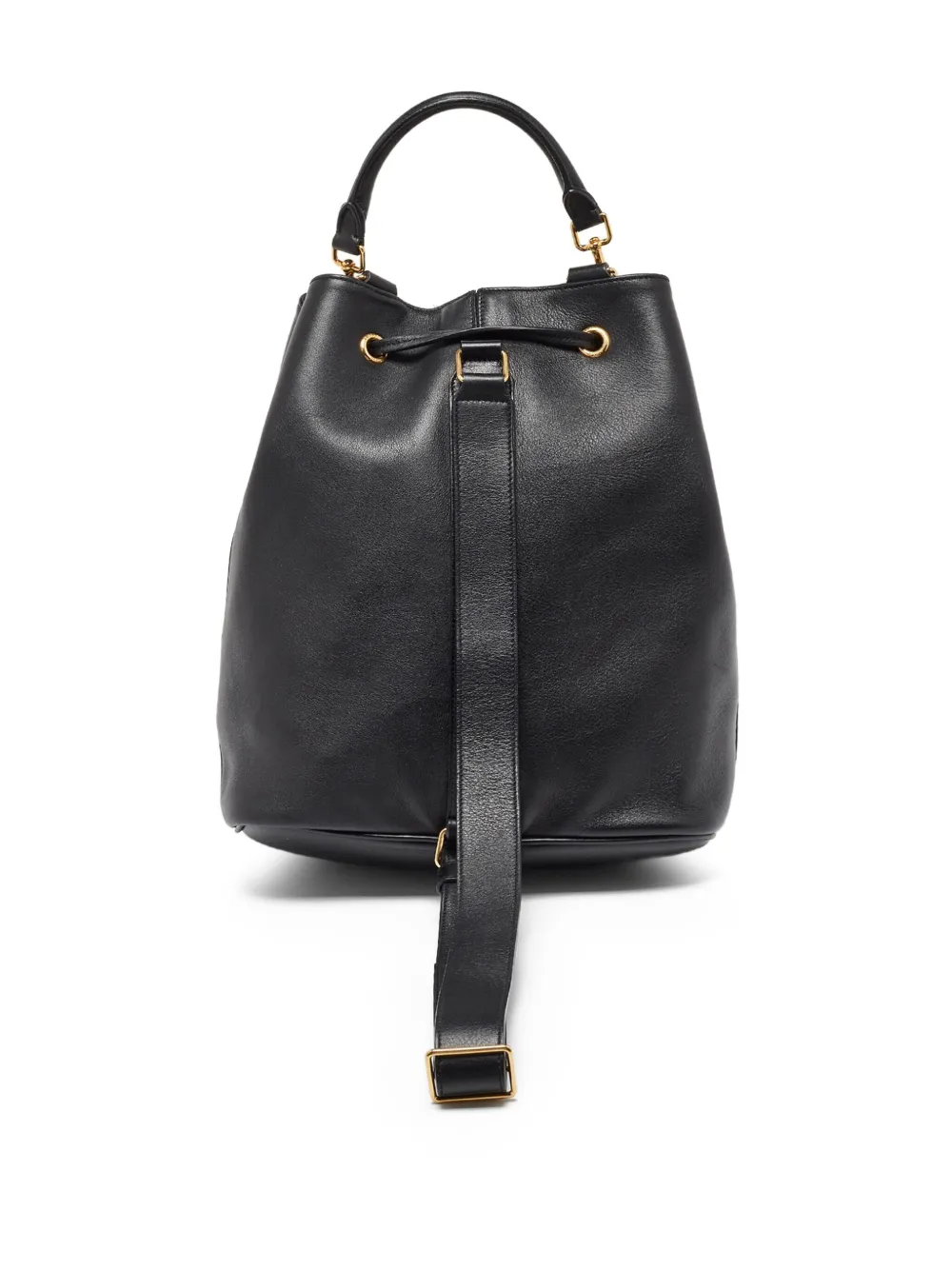 Saint Laurent Pre-Owned leather drawstring-fastening bucket bag | Pre-Owned | Image 2