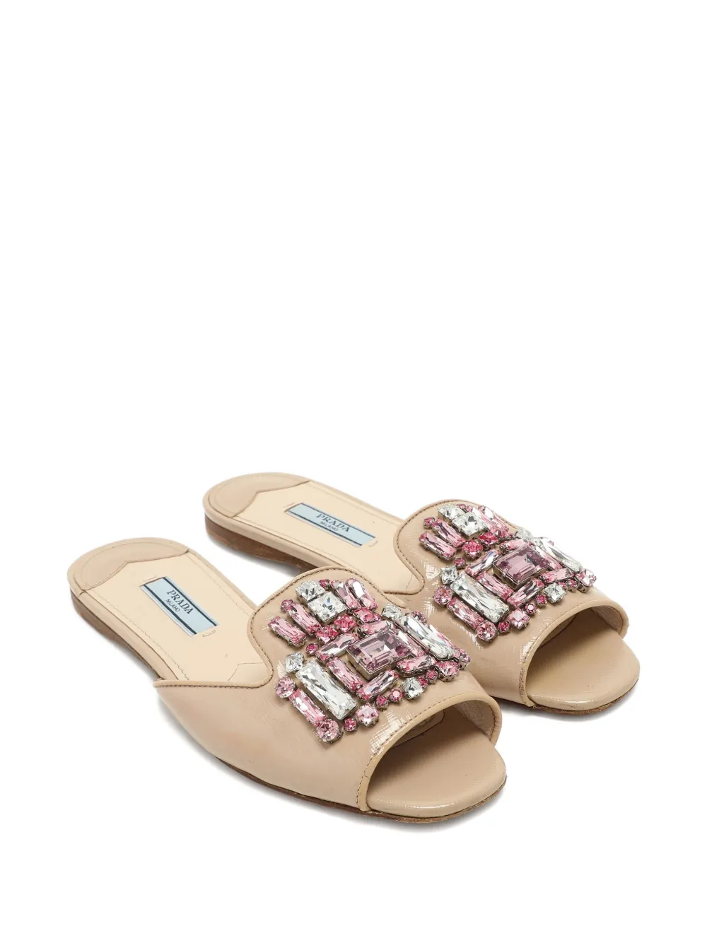 Prada Pre-Owned crystal-embellishment slides | Image 2