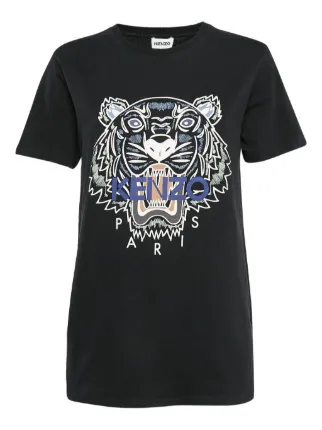 Kenzo Pre-Owned タイガープリント Tシャツ | ブラック | FARFETCH JP
