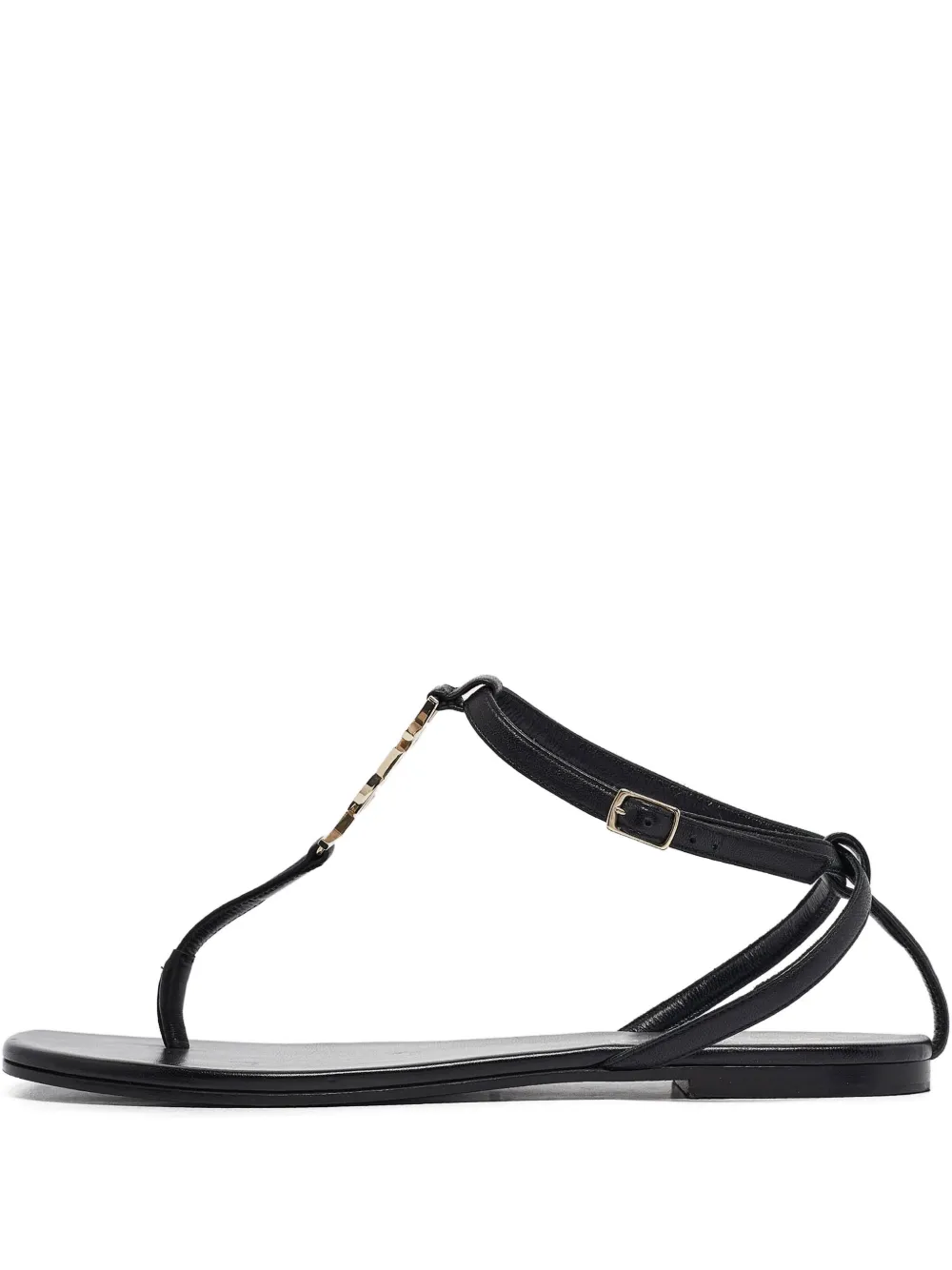 Saint Laurent Pre-Owned レザーサンダル - ブラック Saint Laurent Pre-Owned レザーサンダル - ブラック