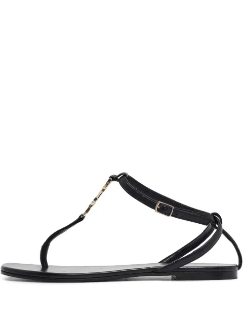 Saint Laurent Pre-Owned sandalias con logo Cassandre