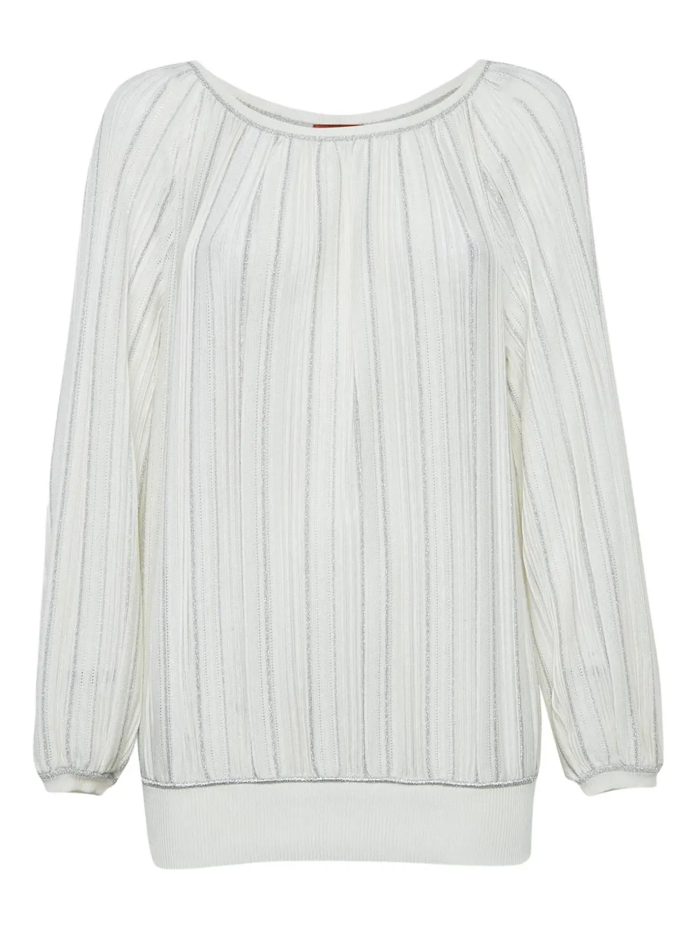 lurex-striped top
