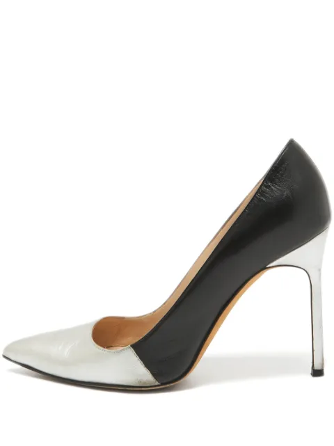 Manolo Blahnik leather pumps