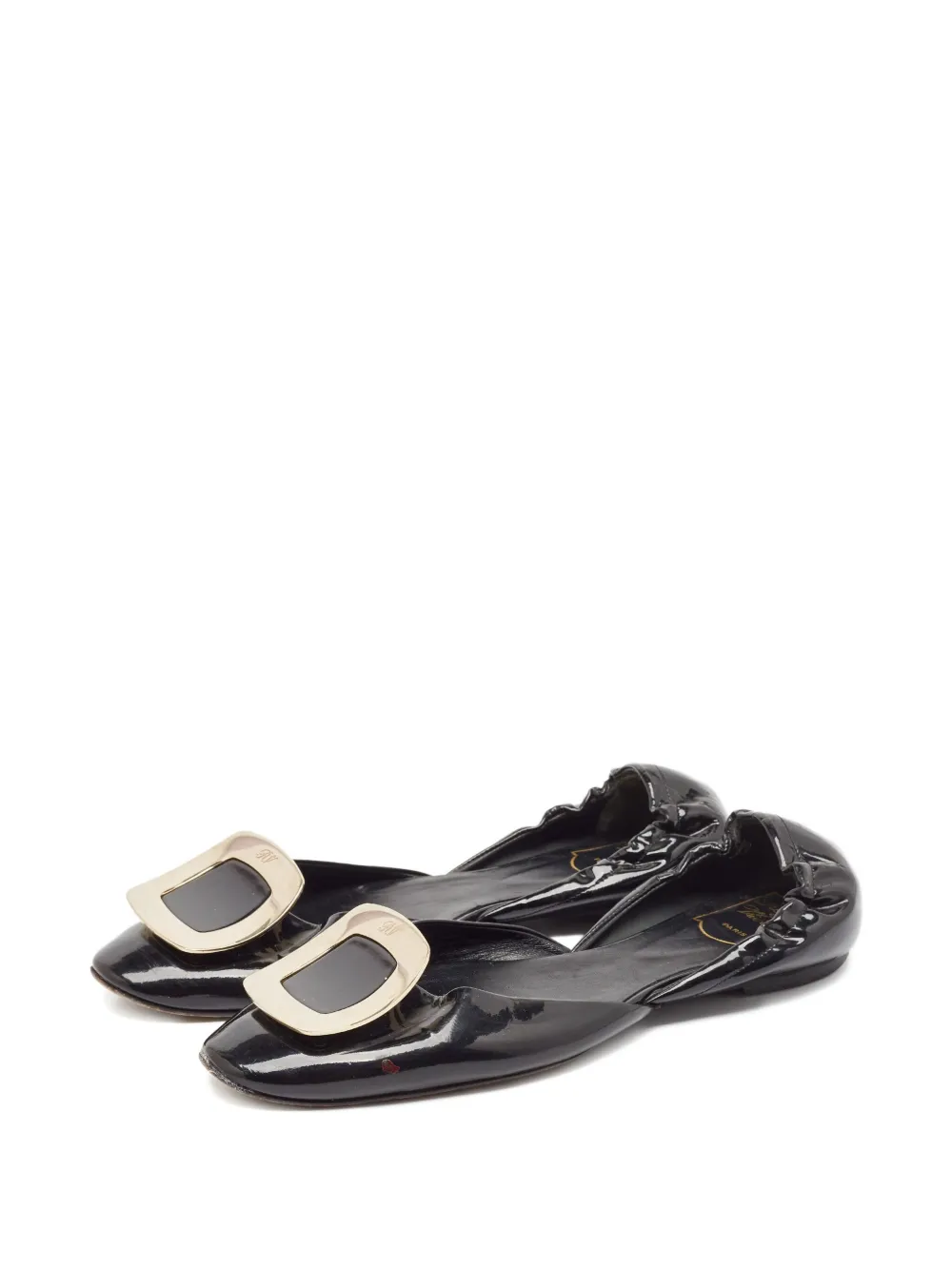 Roger Vivier Vintage Ballerina's met gespdetail - Zwart