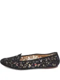 Carolina Herrera Vintage Pre-owned flower cut-out ballet flats - Black