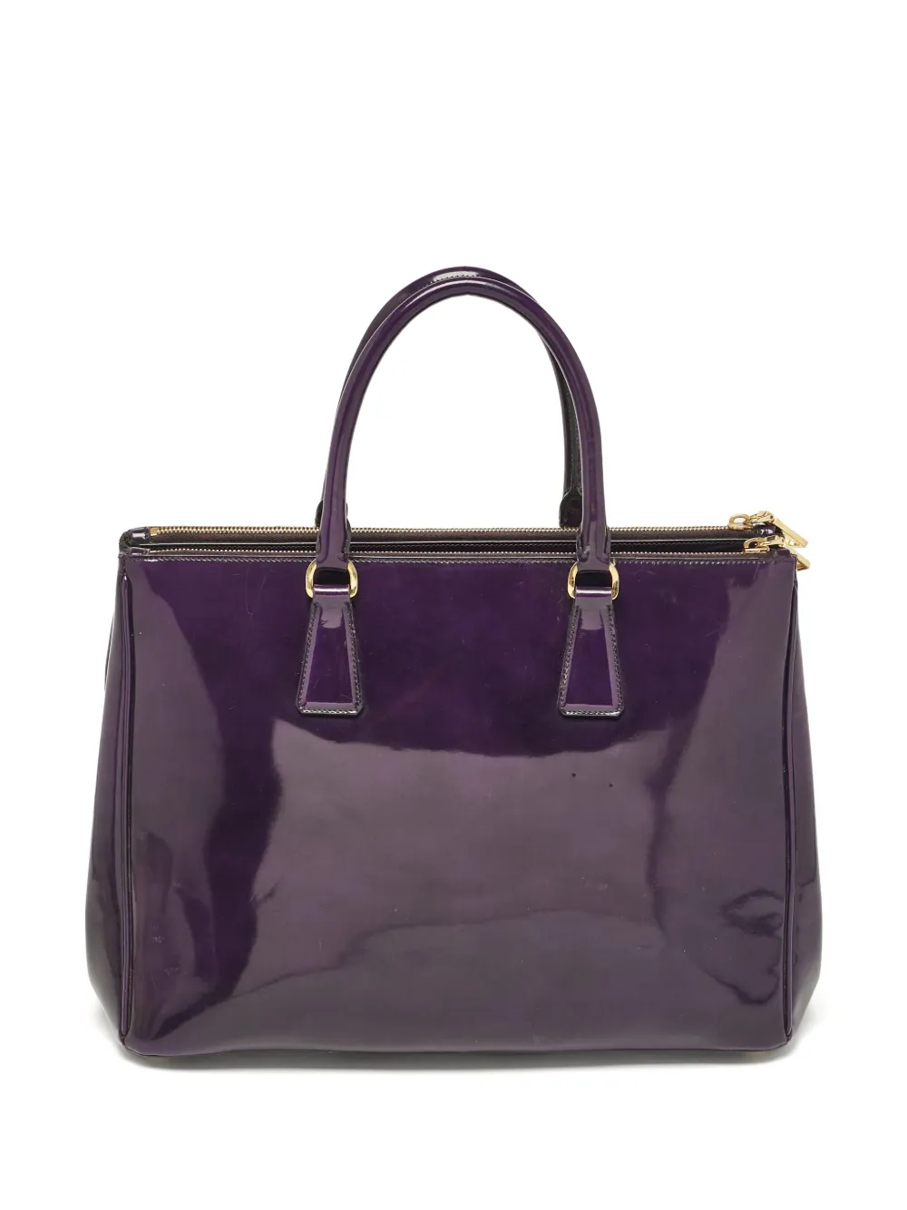 Prada Pre-Owned Patent Leather Tote Bag | Purple | FARFETCH GR