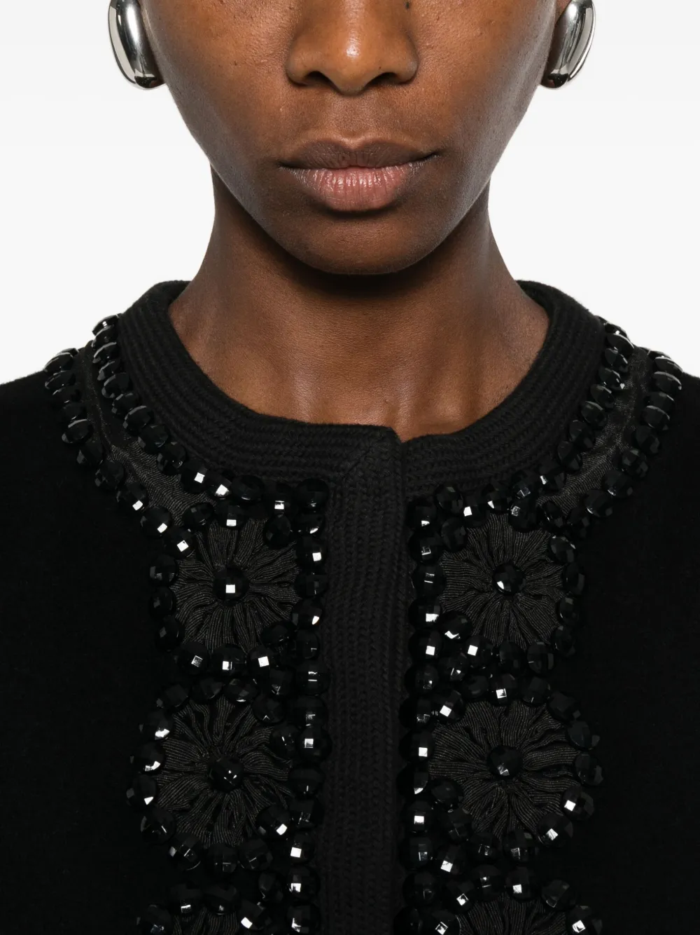 P.A.R.O.S.H. Jack verfraaid met kralen Zwart