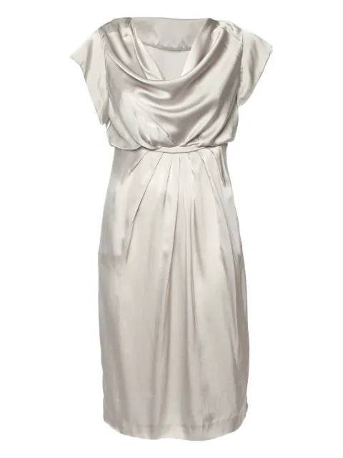 Valentino Garavani Pre-Owned draped cowl-neck midi dress