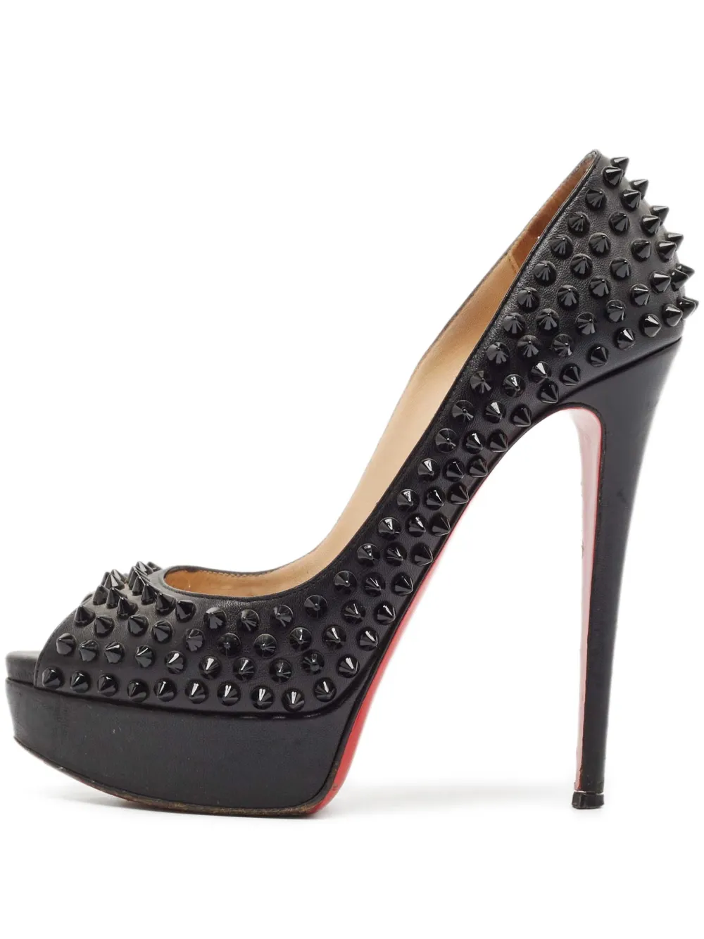Christian Louboutin Pre-Owned Lady Peep 140mm パンプス - ブラック Christian Louboutin Pre-Owned Lady Peep 140mm パンプス - ブラック