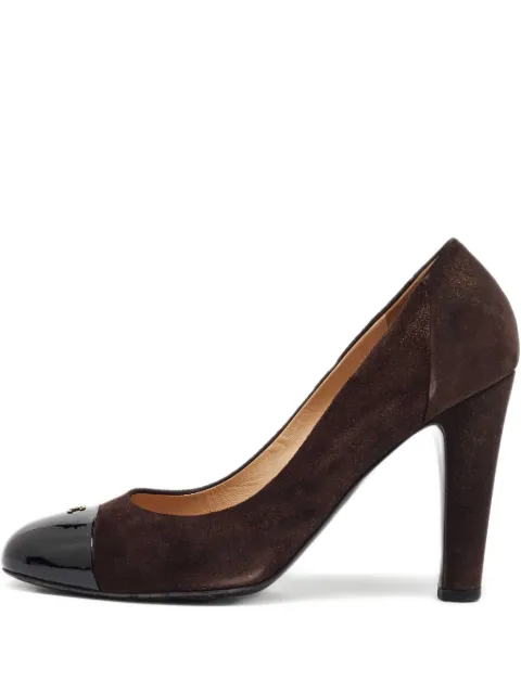 CHANEL Pre-Owned zapatillas de gamuza con tacón de 100mm