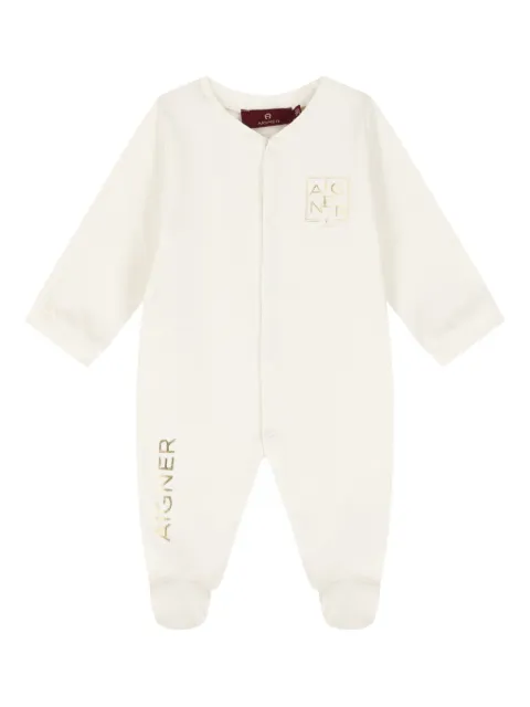 Aigner Kids logo-print babygrow