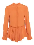 See by Chloé pre-owned ruffled peplum blouse - Orange