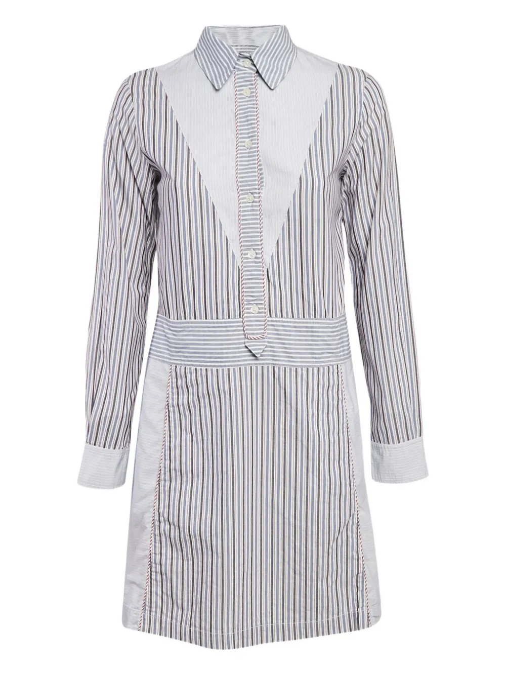 See By Chloé Vintage Pre-owned gestreiftes Hemdkleid - Blau