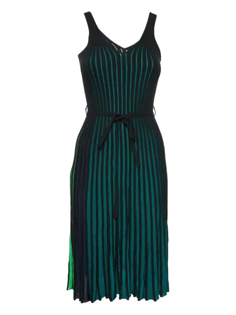 Kenzo Pre-Owned ribbed pleated dress