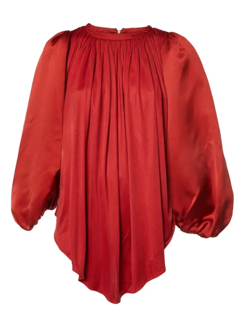 Giambattista Valli Vintage pleated long-sleeve dress