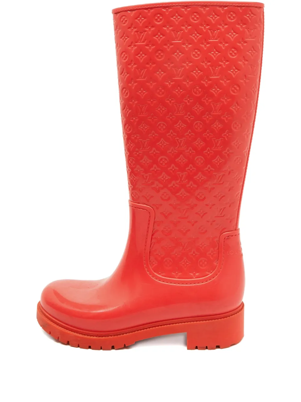 Louis Vuitton Pre-Owned monogram rubber boots - Orange