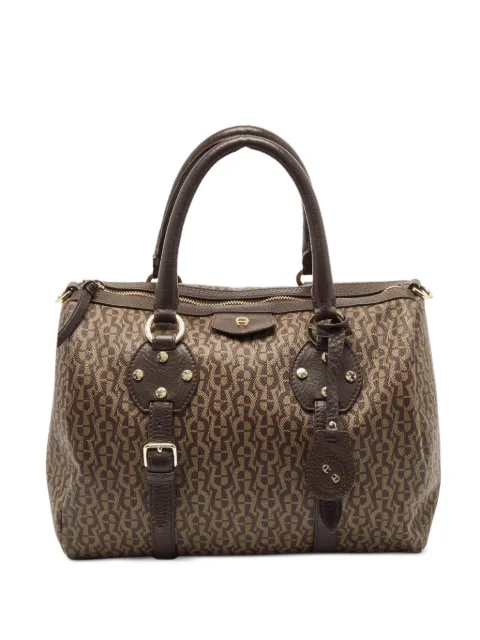 Aigner Vintage canvas tote bag