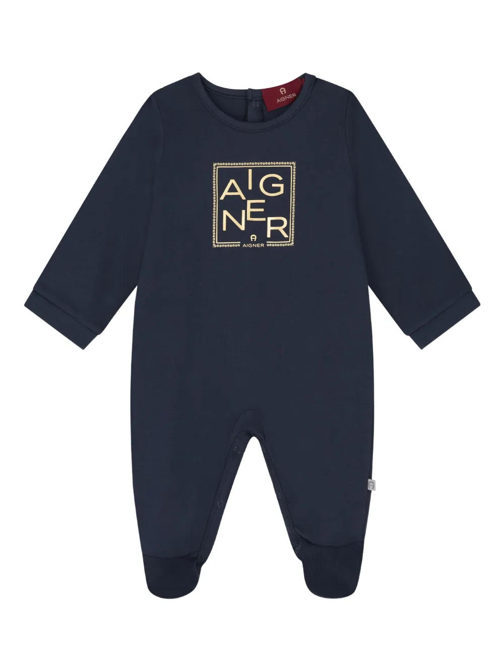 Aigner Kids Babypakje met logoprint Blauw