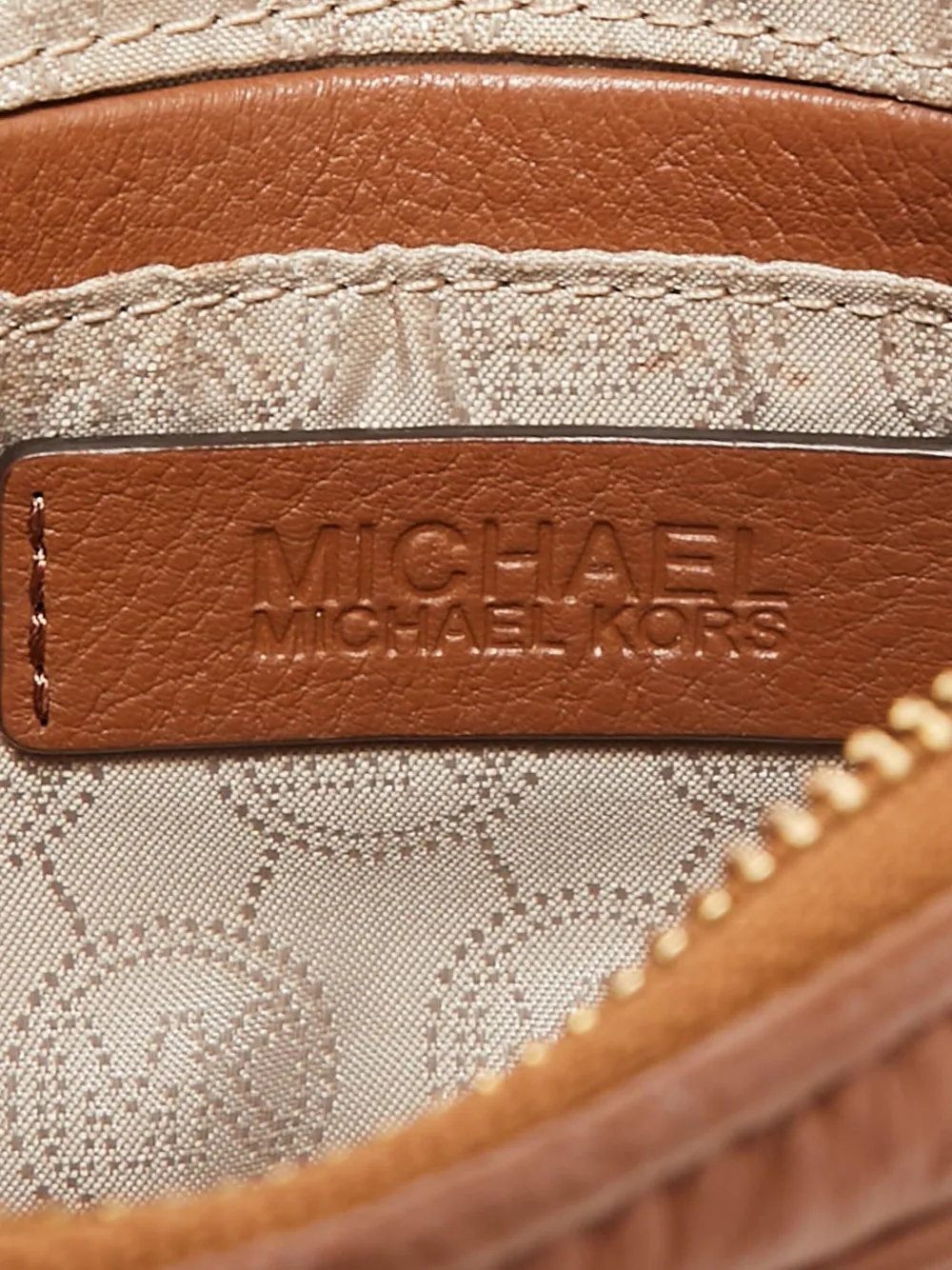 Pre-owned Michael Kors Vintage Leather Crossbody Bag In Brown