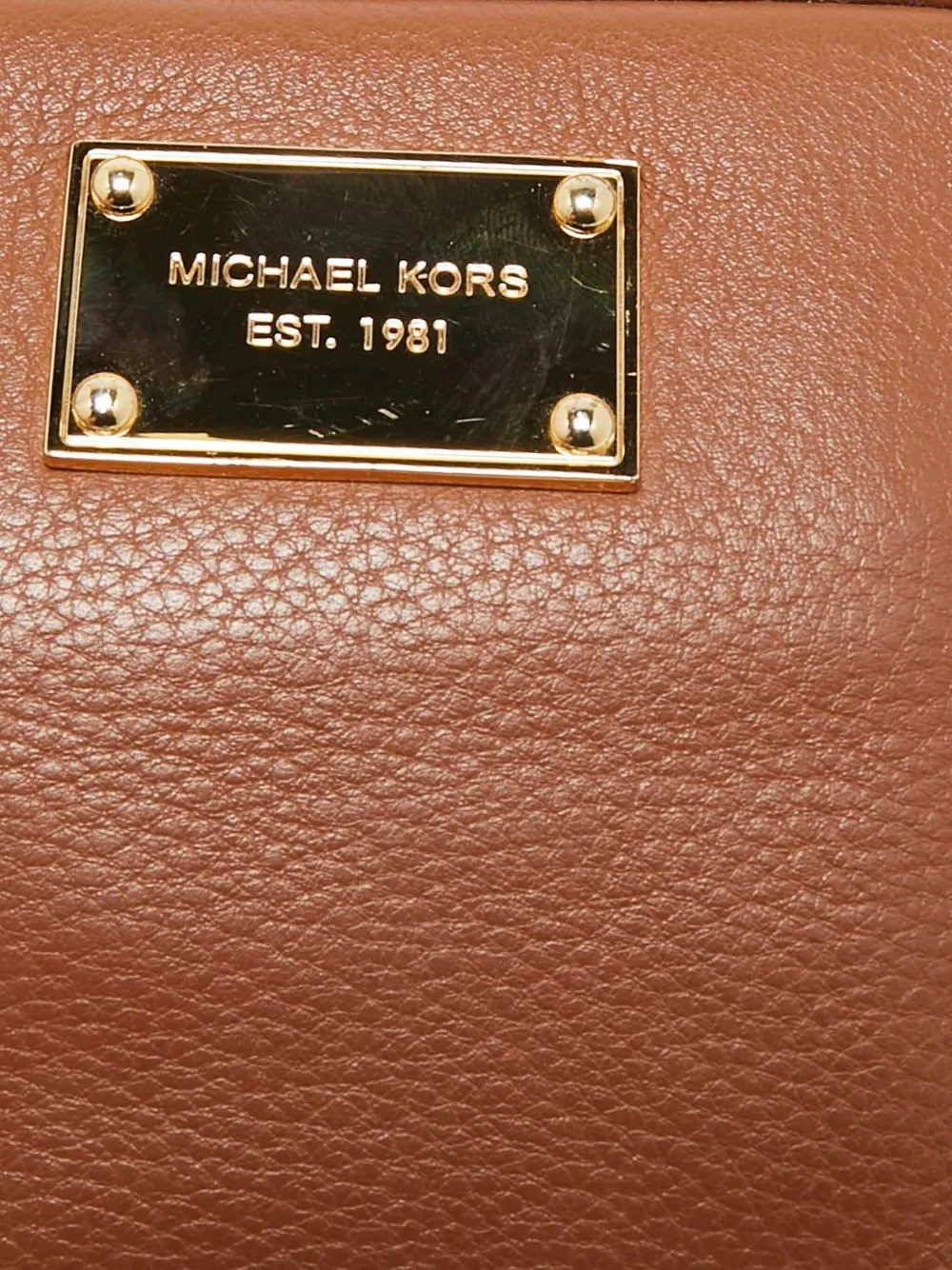 Pre-owned Michael Kors Vintage Leather Crossbody Bag In Brown