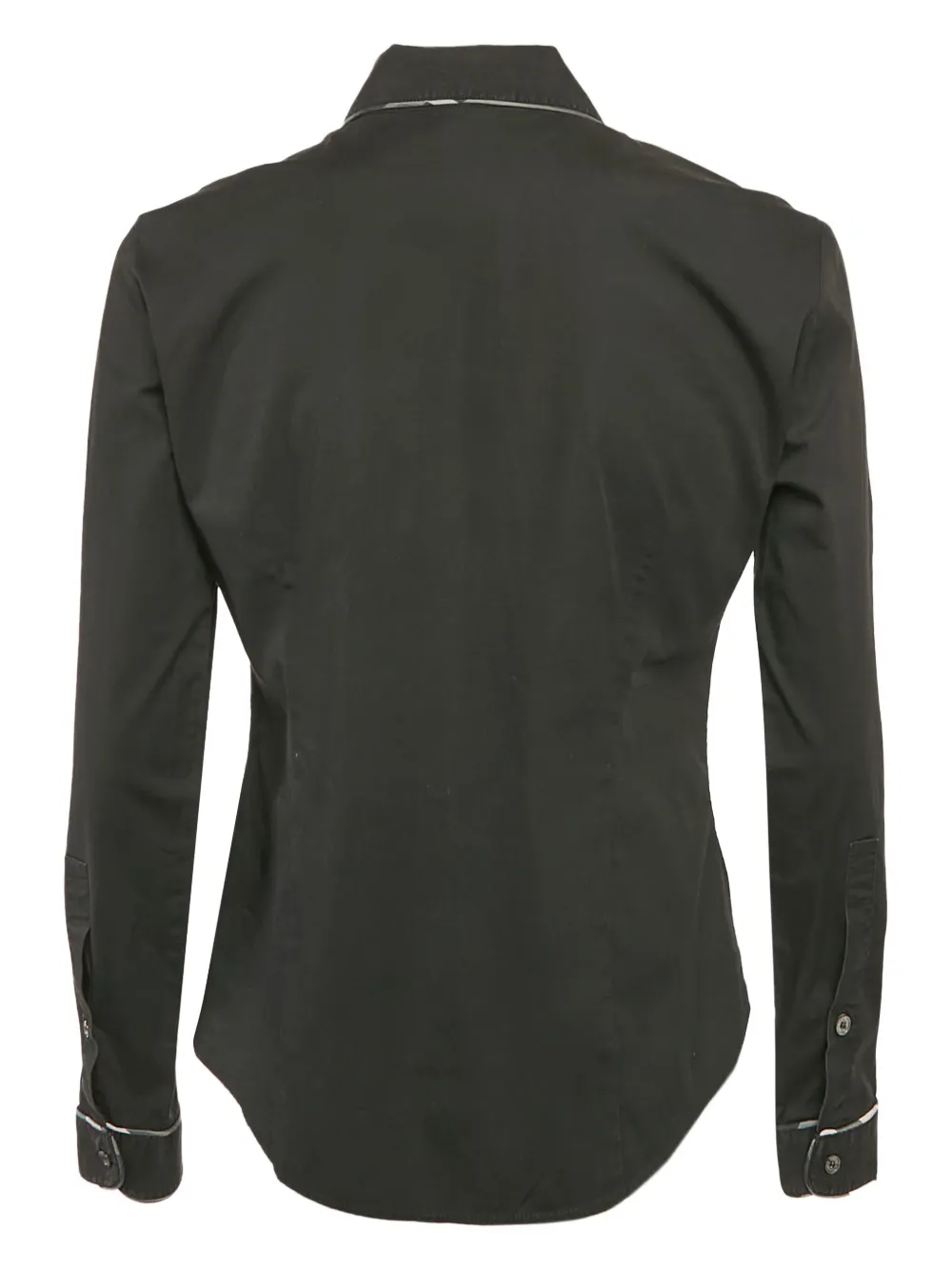 Burberry Pre-Owned contrast-trim cotton shirt | Image 2