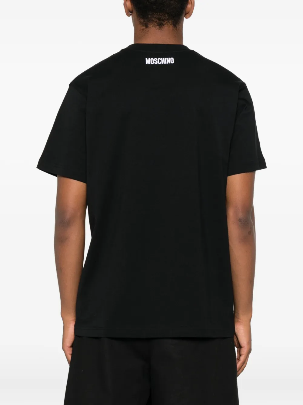 Moschino embroidered-goose T-shirt Zwart