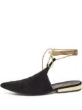 CHANEL Pre-Owned pointed-toe ballet flats - Black