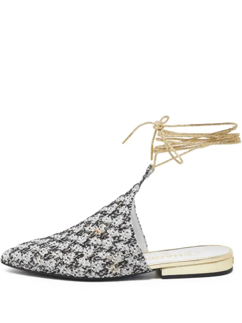 CHANEL Pre-Owned Sandalen mit Knöchelriemen