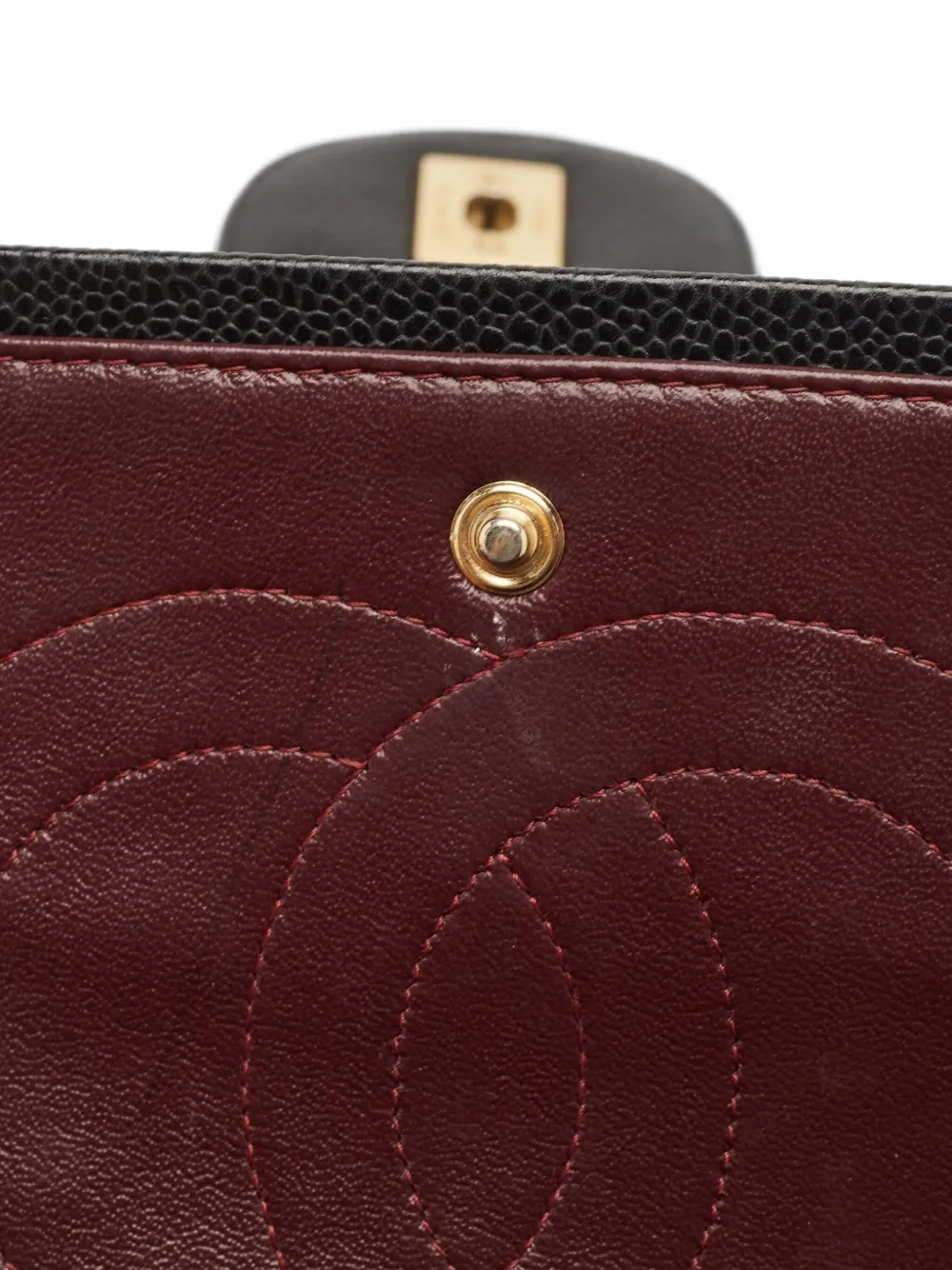 Pre-owned Chanel Maxi Classic Caviar Double Flap Shoulder Bag