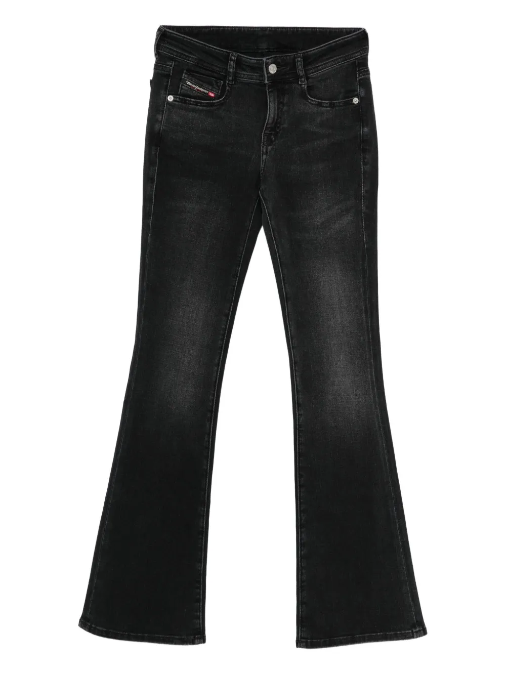 Diesel logo-tag jeans Zwart