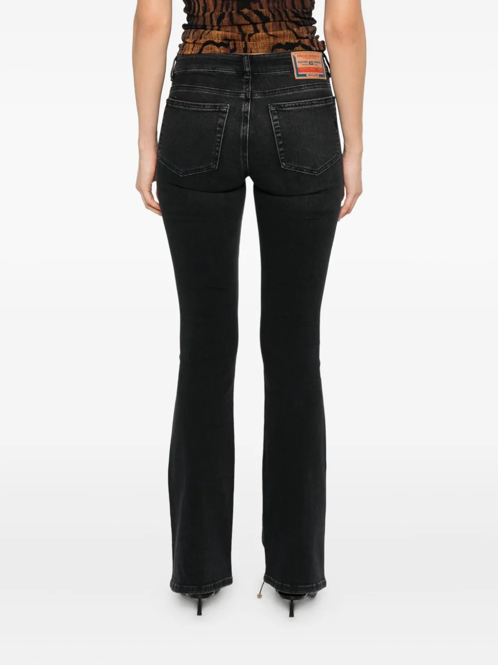 Diesel Jeans met logolabel Zwart