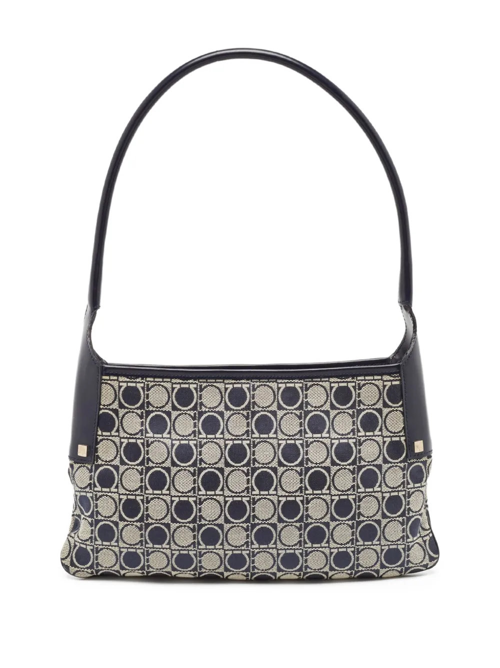 Pre-owned Ferragamo Monogram Shoulder Bag In Blue