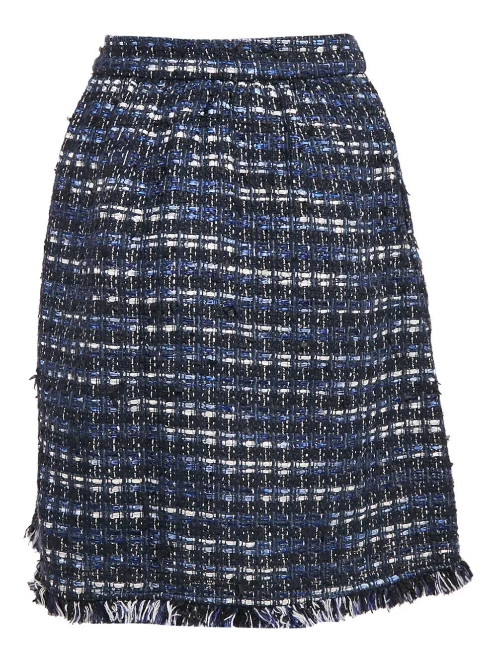 Moschino Pre-Owned tweed midi skirt | Blue | Image 1