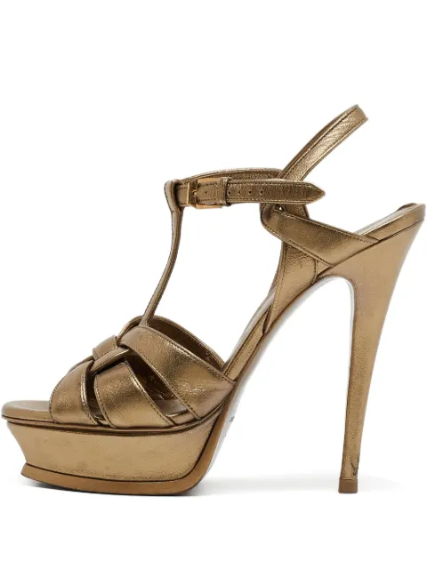 Saint Laurent Pre-Owned escarpins en cuir à talon
