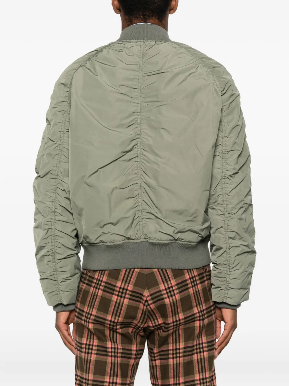 Moschino Bomberjack met ruches Groen