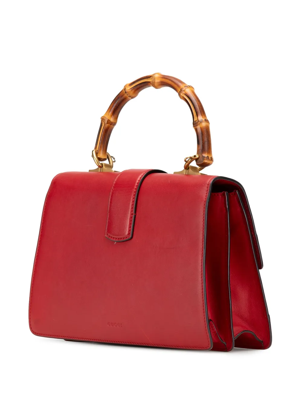 Pre-owned Gucci 2016-2024 Medium Leather Bamboo Dionysus Web Satchel