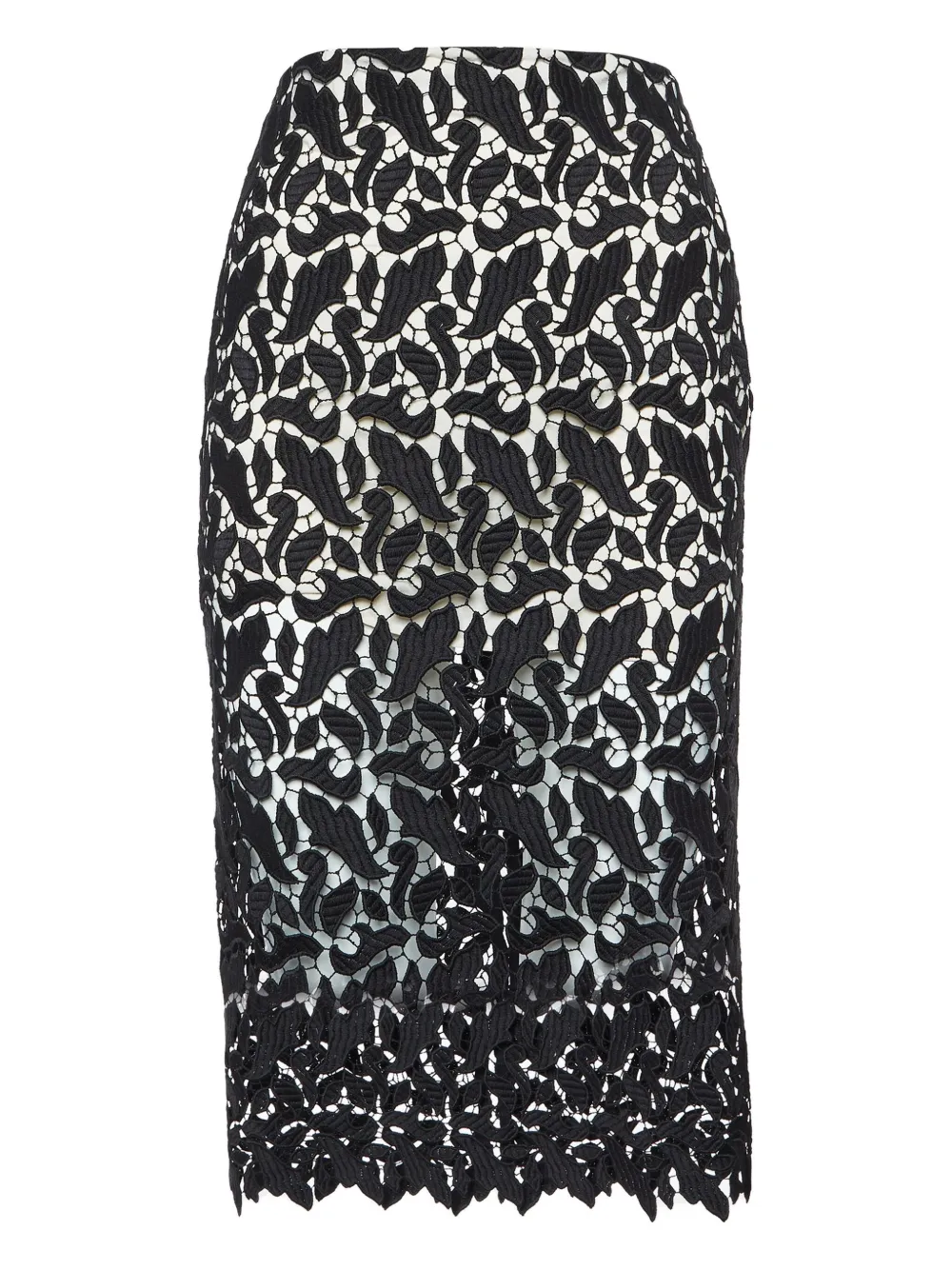 lace midi skirt